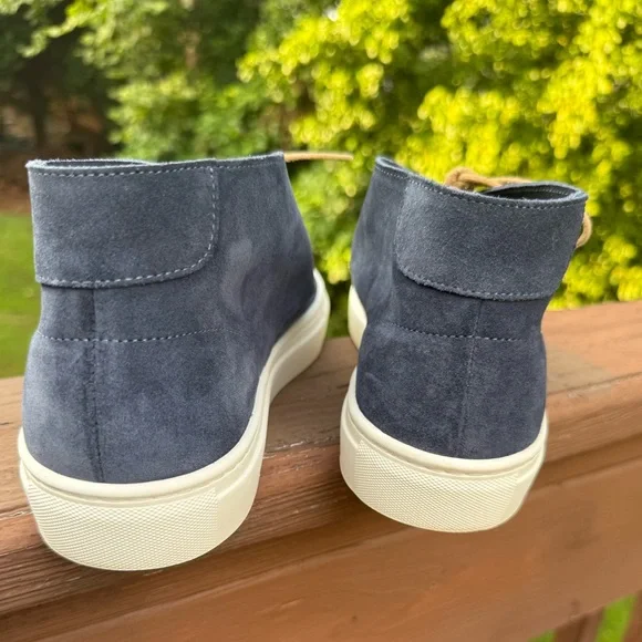 Sid Mashburn Men's Navy Suede Chukka Boots